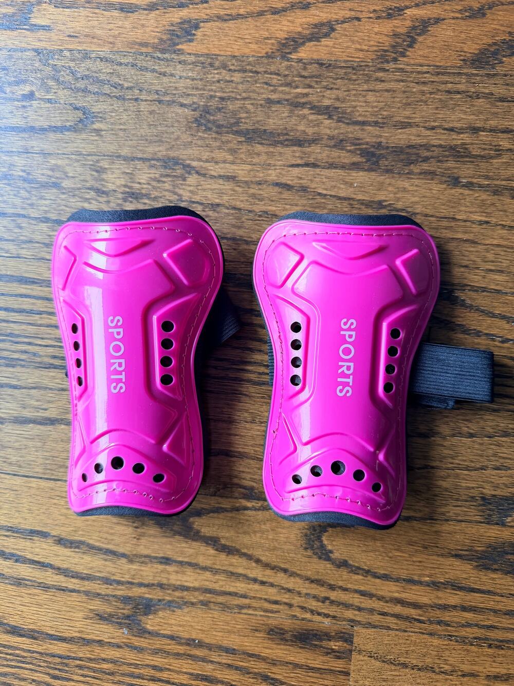 🍭6/$30 TAGVO Kids Pink Soccer Shin Guards with Adjustable Straps Small Ages 3-5